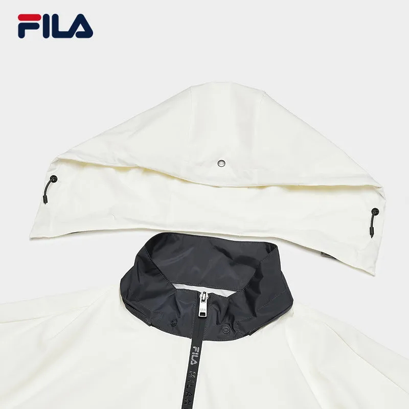 FILA CORE LIFESTYLE MILANO GARDEN OF ARTS Men Jacket with Hoodie (White Black)