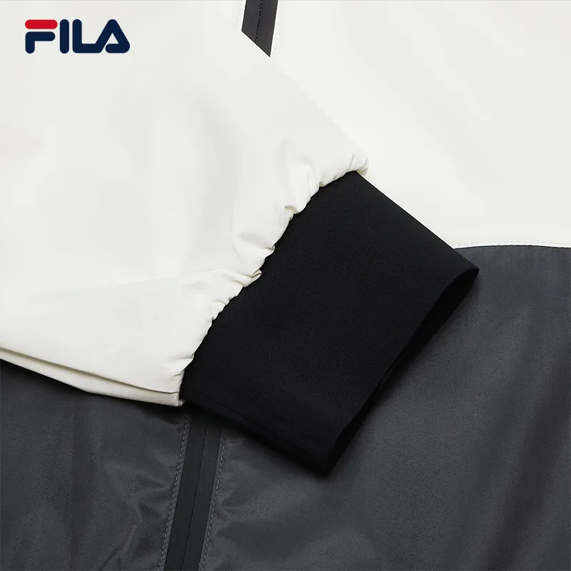 FILA CORE LIFESTYLE MILANO GARDEN OF ARTS Men Jacket with Hoodie (White Black)