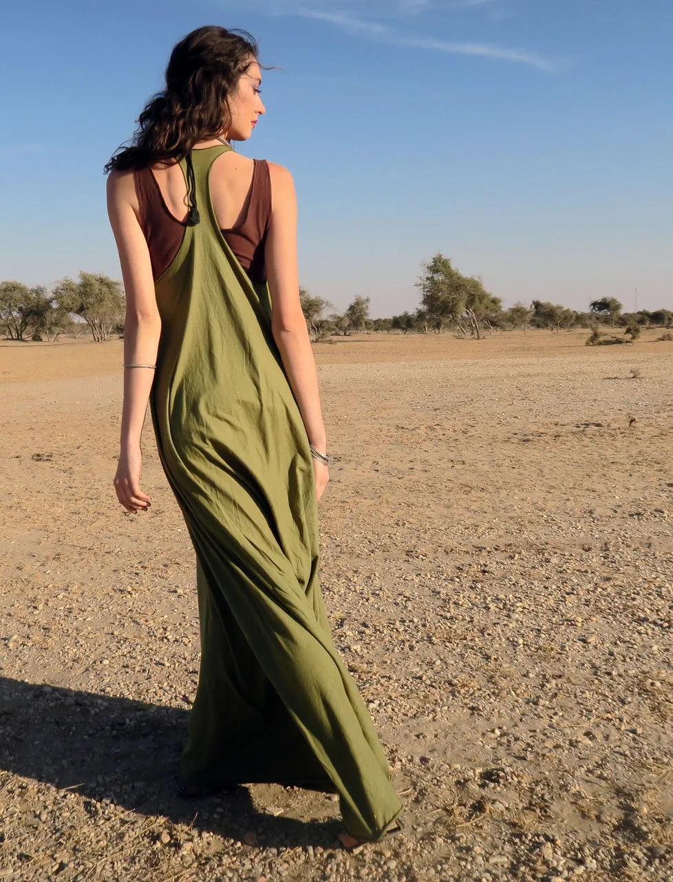 Float Neck Racerback Wanderer Long Dress