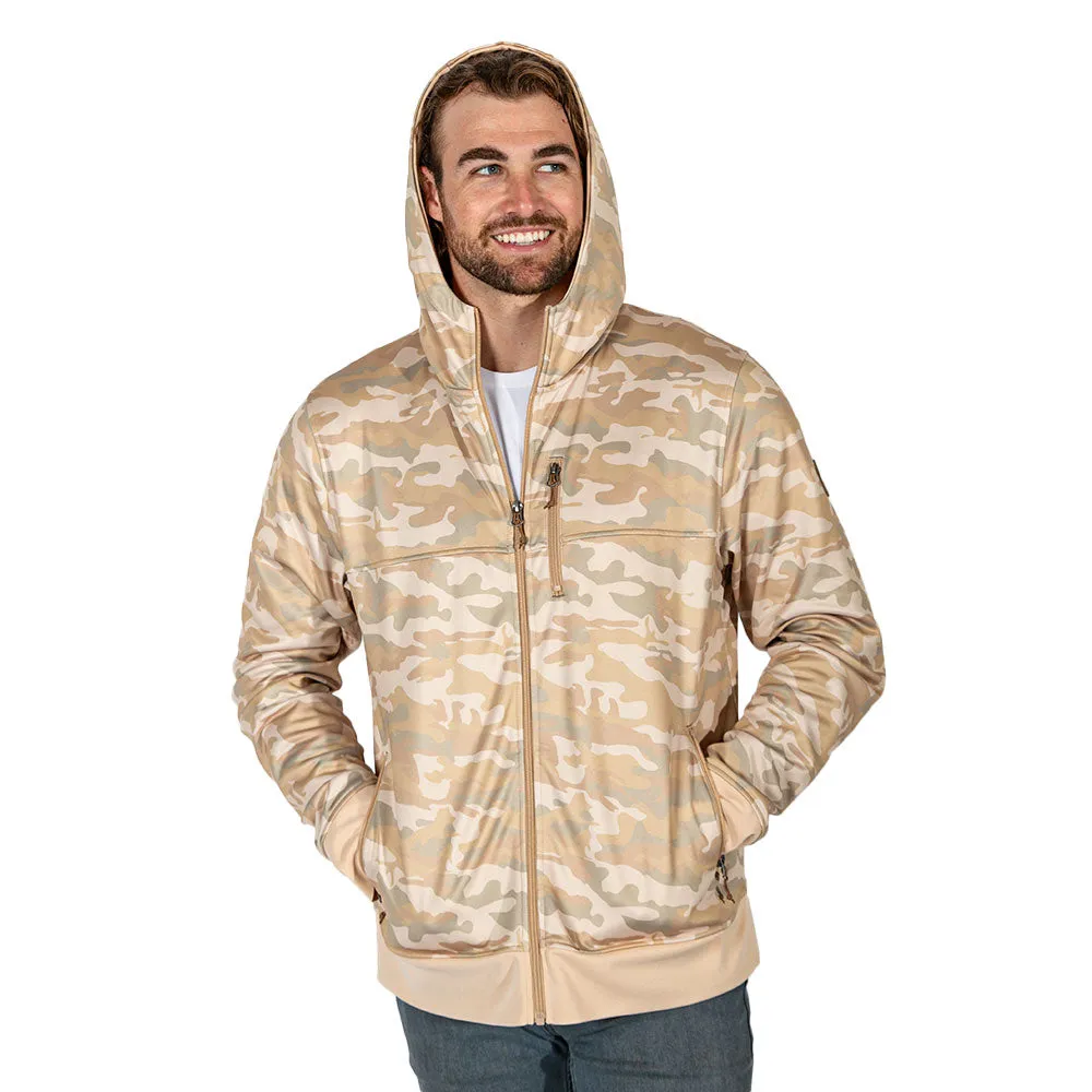 Full Zip Performance Hoodie | Desert Military Camo PreOrder