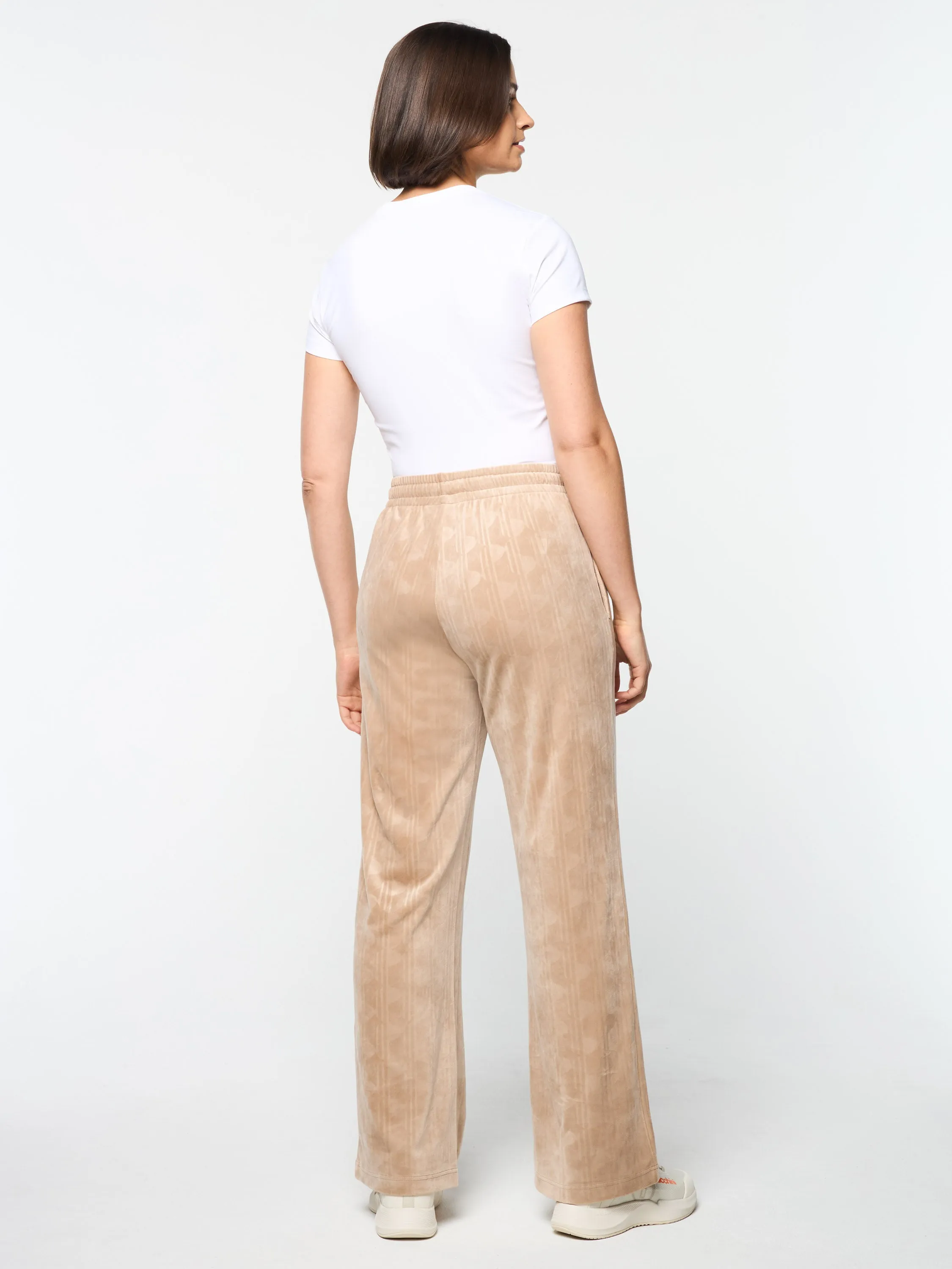 Gabrisa Velour Track Pant- Humus