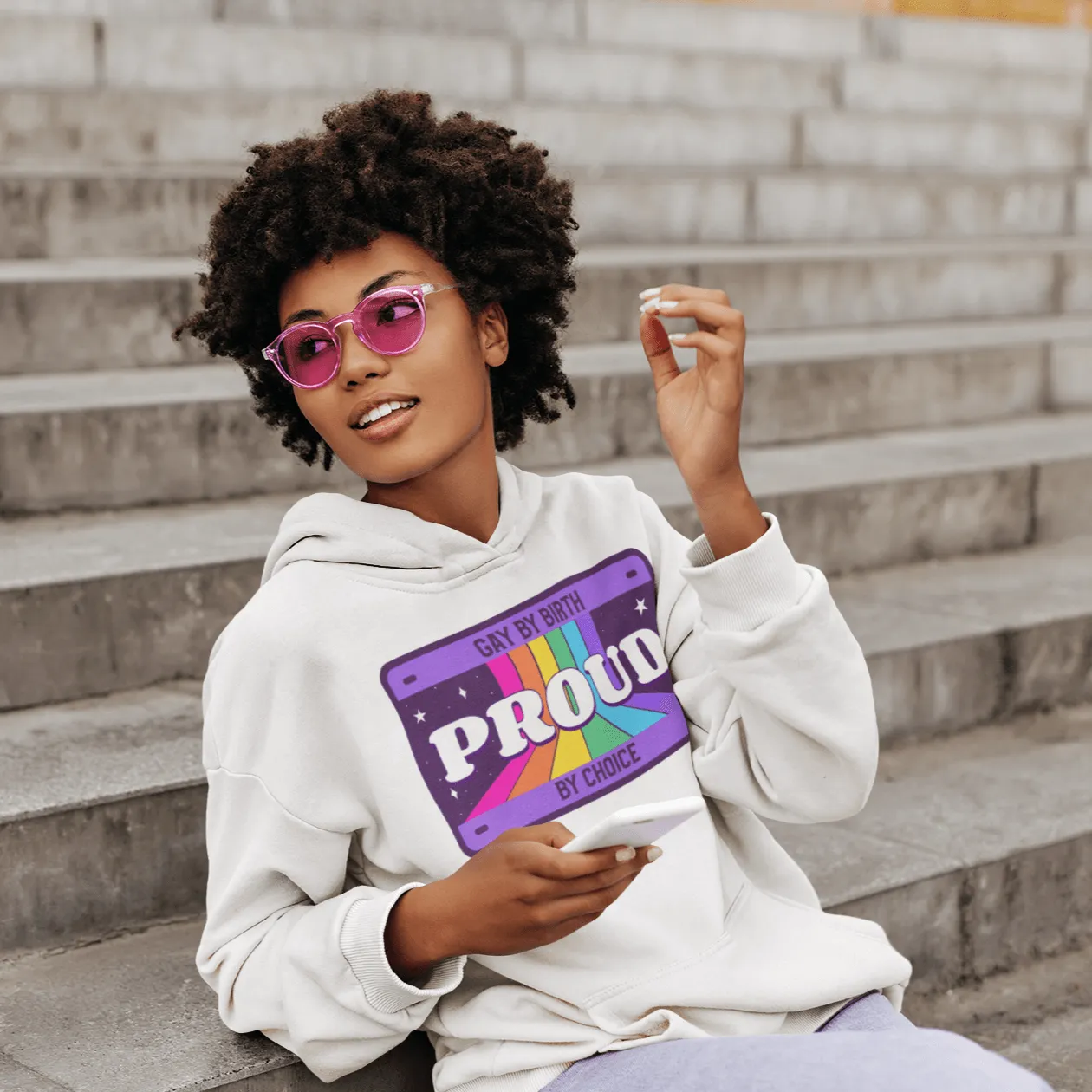 Gay By Birth, Proud By Choice | LGBT  Merch | Unisex Hoodie