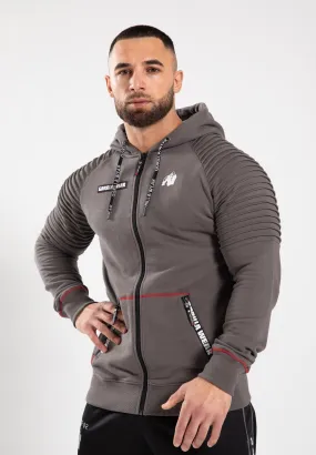 Georgia Zipped Hoodie - Gray