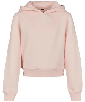 Girls cropped sweat hoodie | Pink