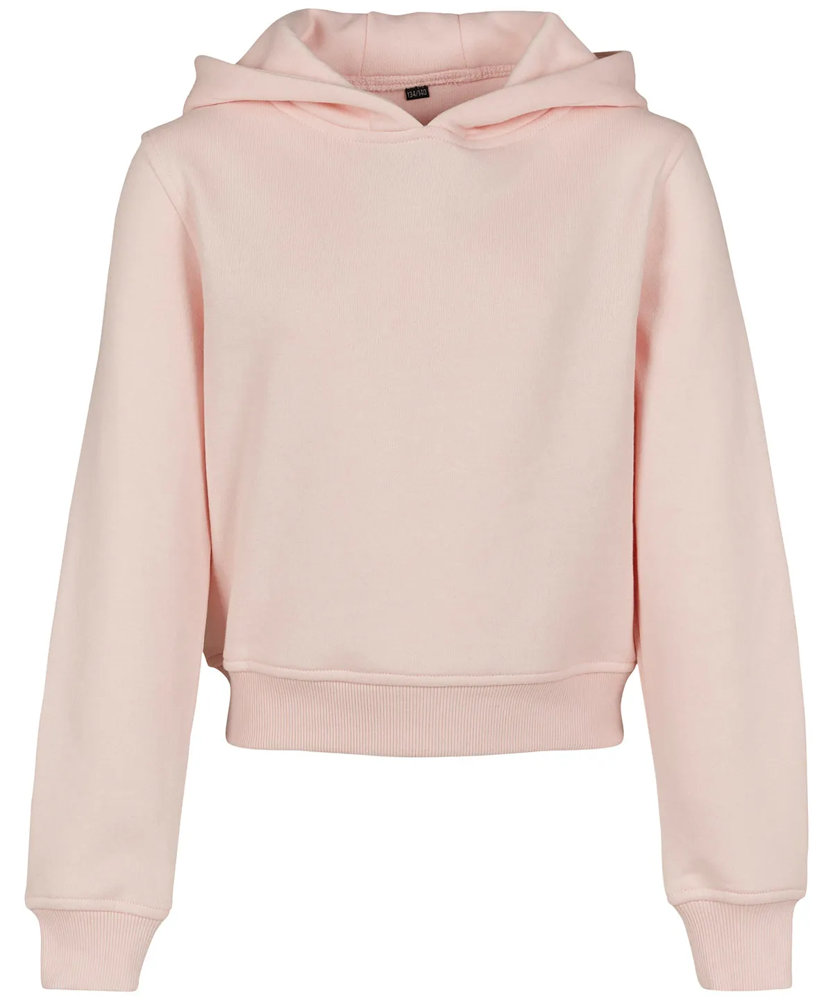 Girls cropped sweat hoodie | Pink