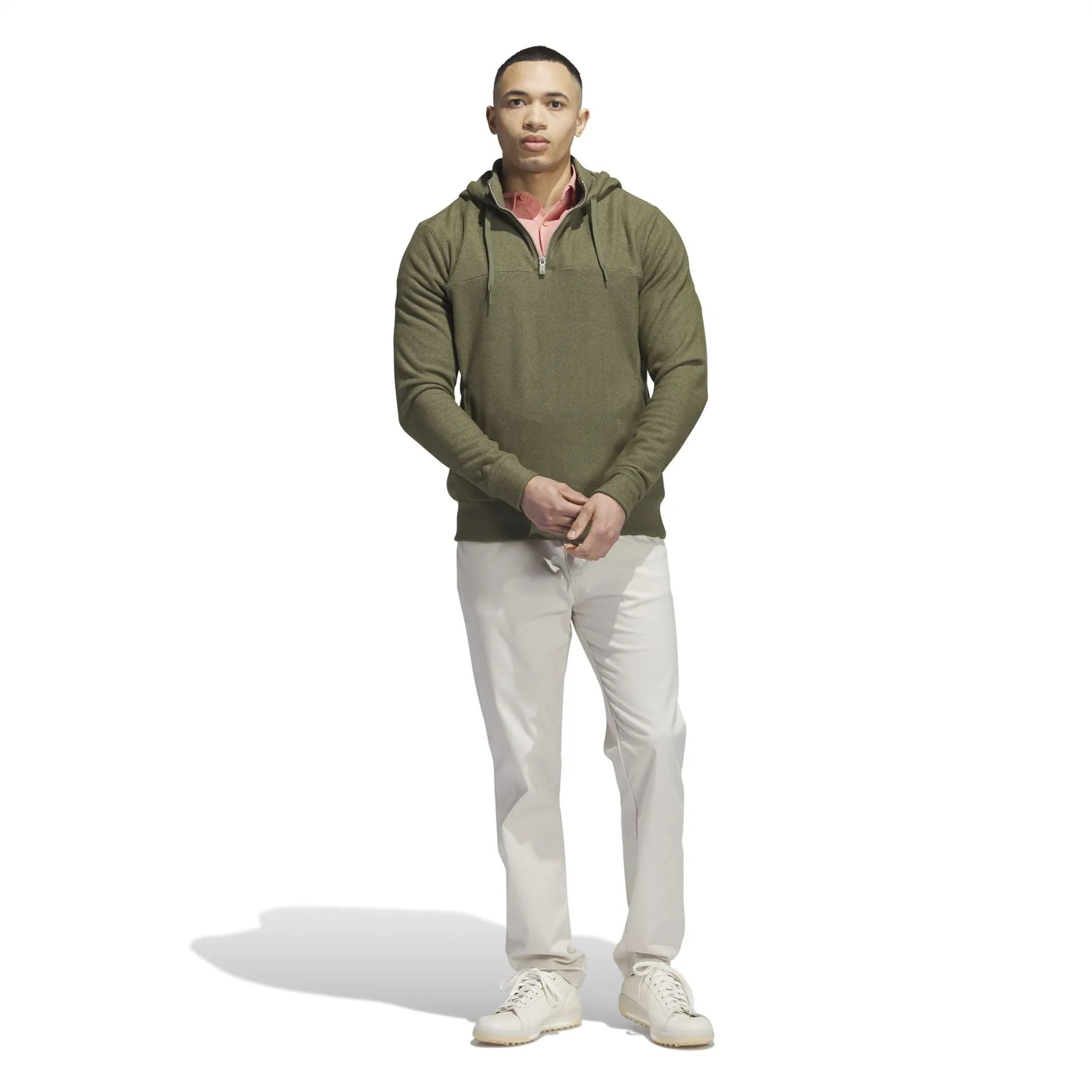 Go-To Quarter Zip Hoodie Olive Strata - AW23