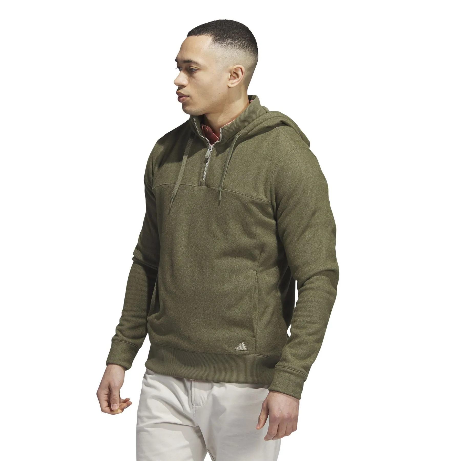 Go-To Quarter Zip Hoodie Olive Strata - AW23