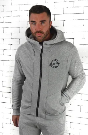 Gods Gift Zipped Hoodie - Grey