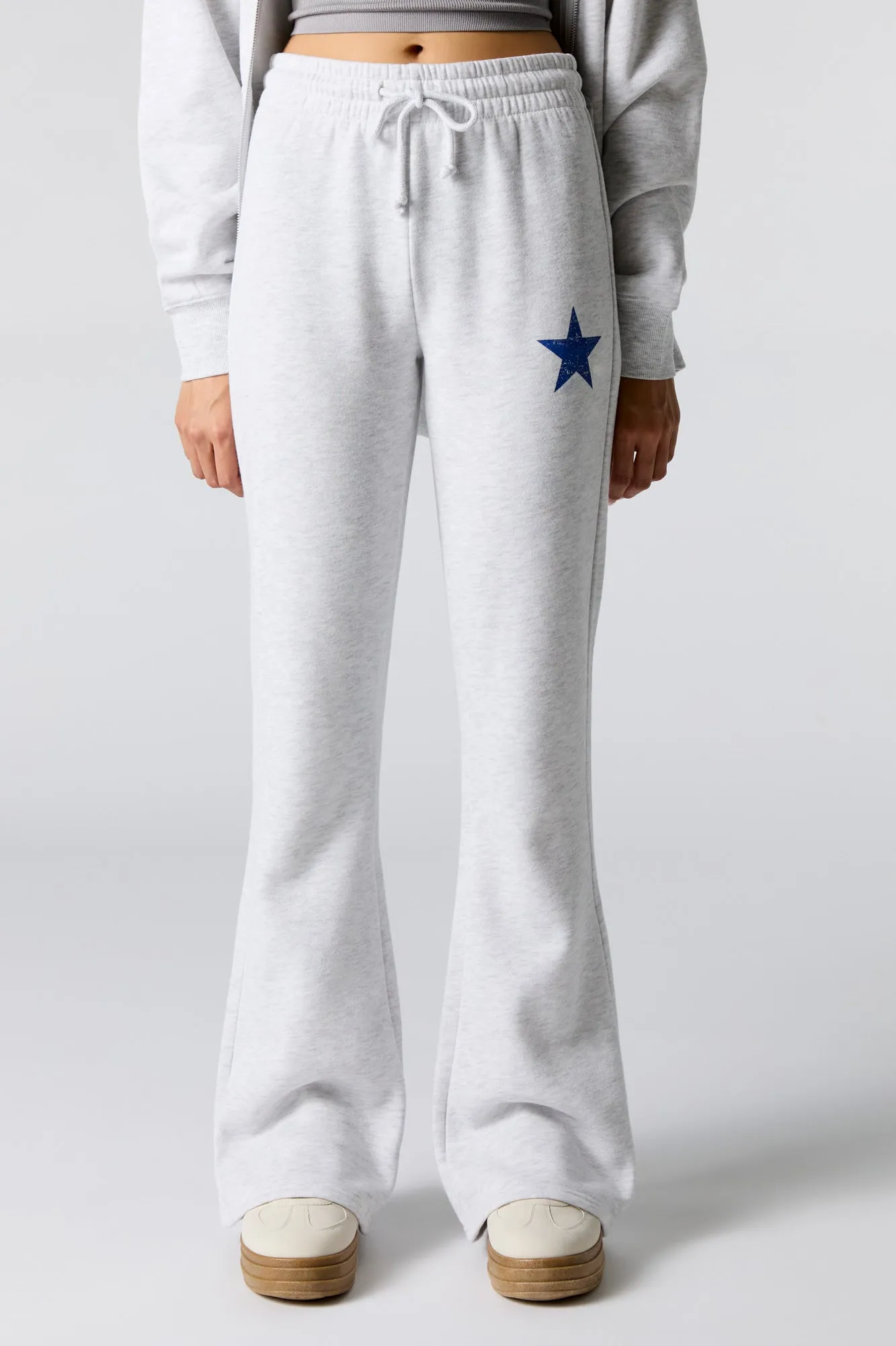 Graphic Fleece Flare Sweatpant