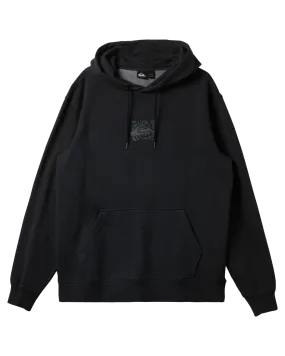 Graphic Mix Hoodie in Black