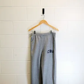 Grey Open Leg Sweatpants