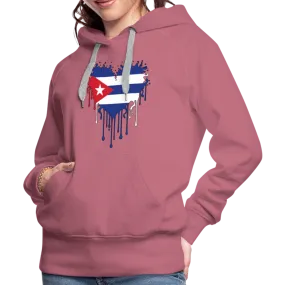 Heart of Cuba Flag Women’s Premium Hoodie