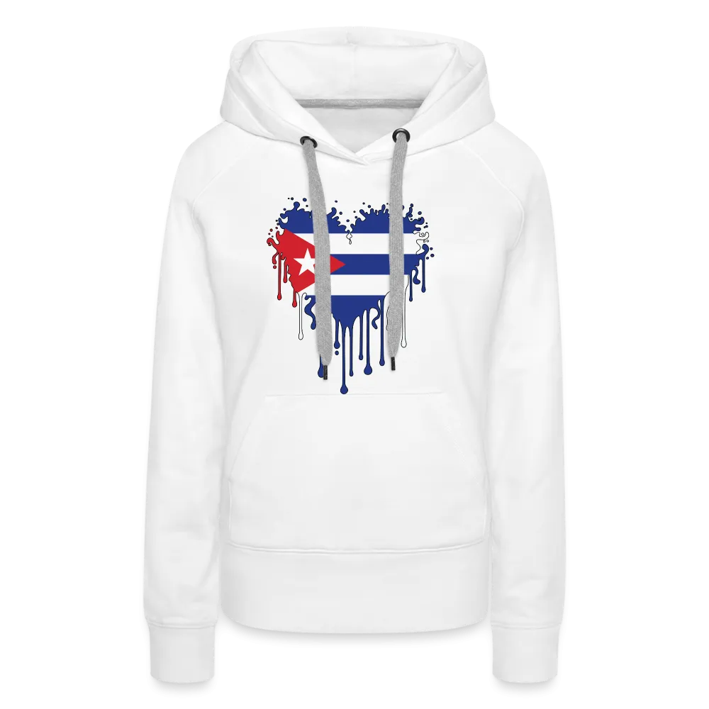 Heart of Cuba Flag Women’s Premium Hoodie