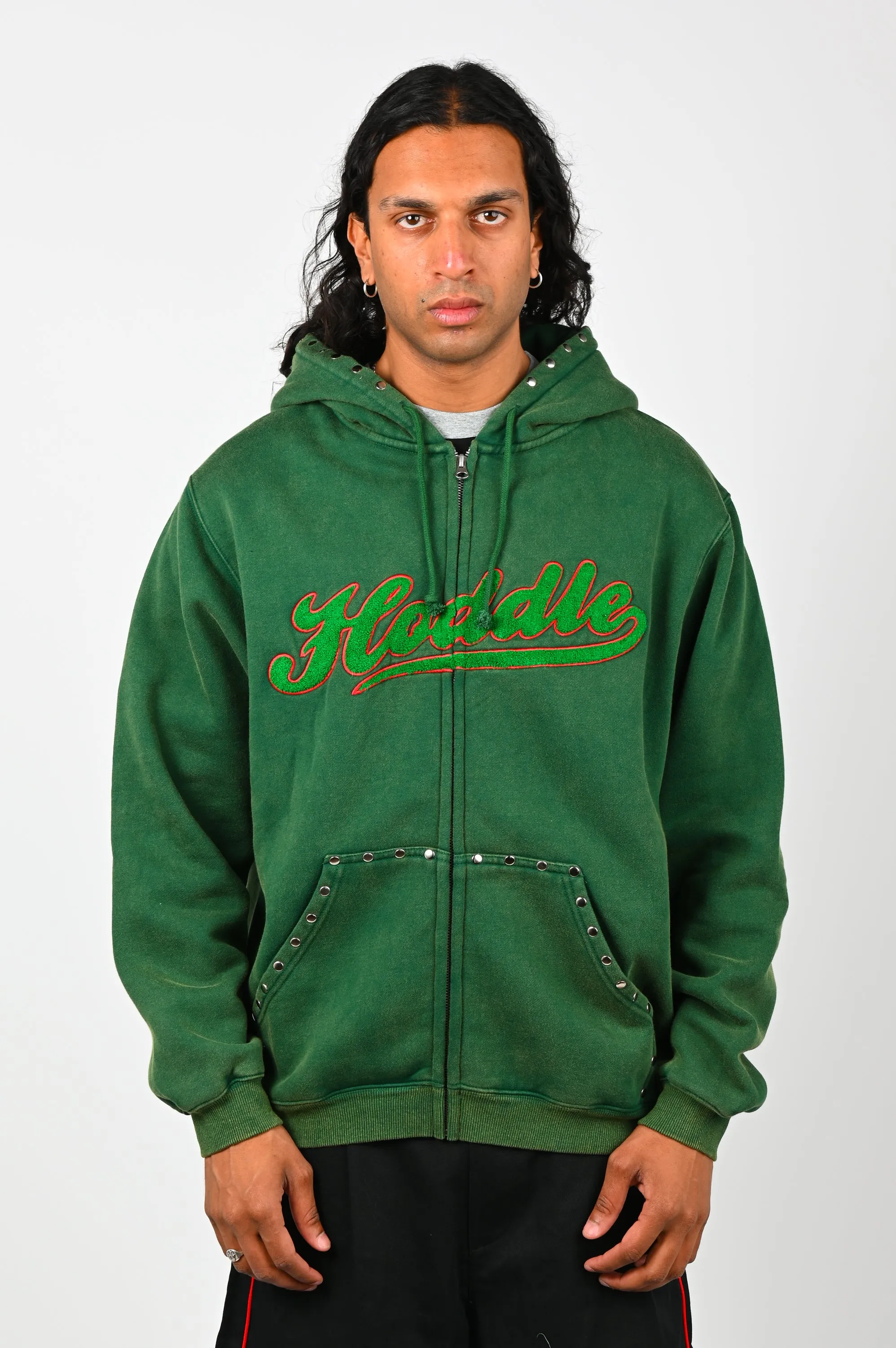 Hoddle 'Intarsia' Hood in Green