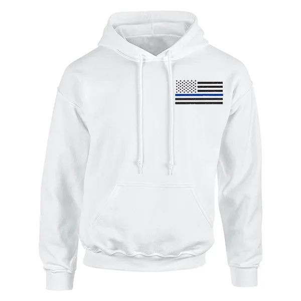 Hoodie Unisex - Thin Blue Line American Flag