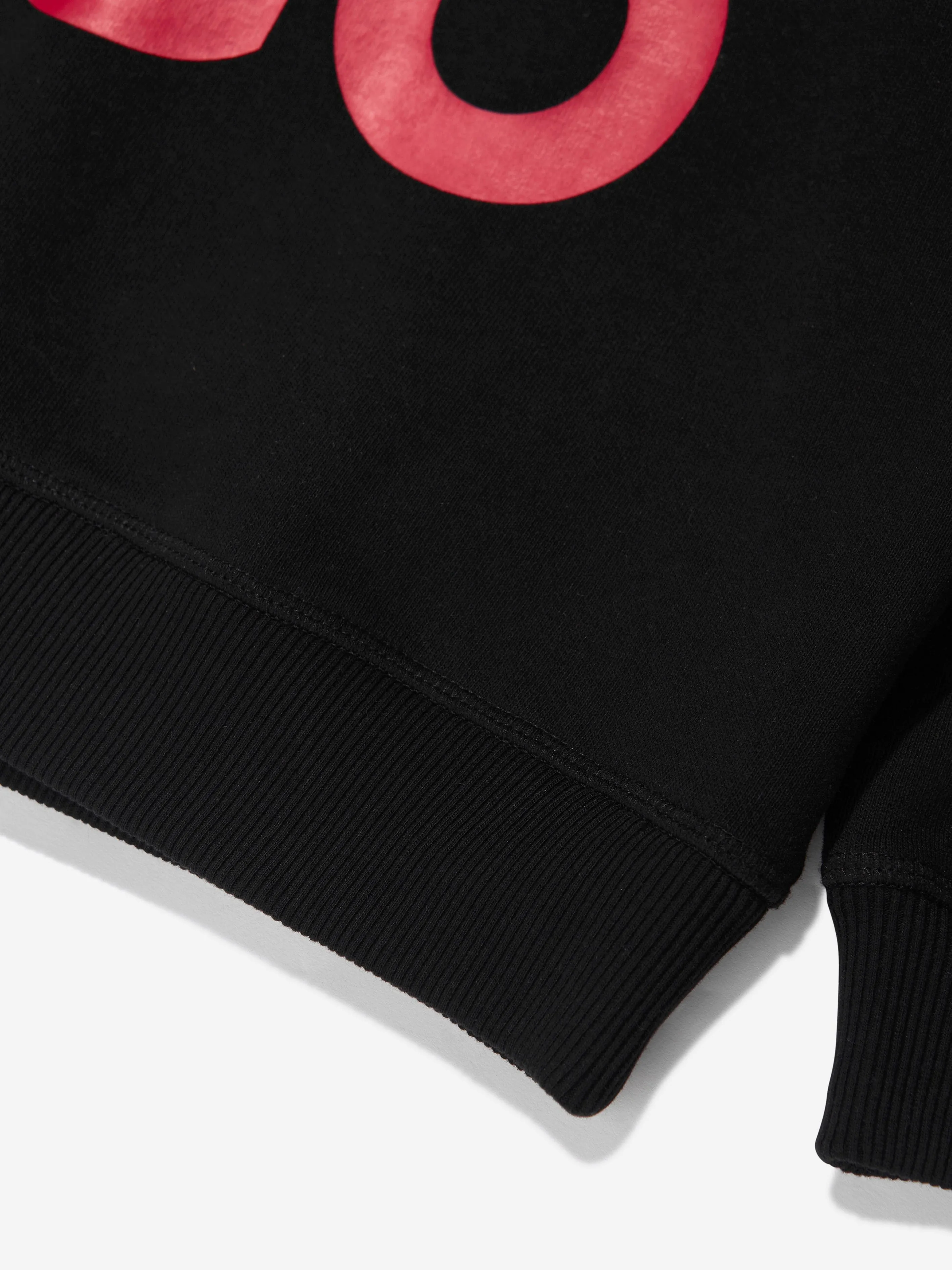 Hugo Boys Logo Hoodie in Black