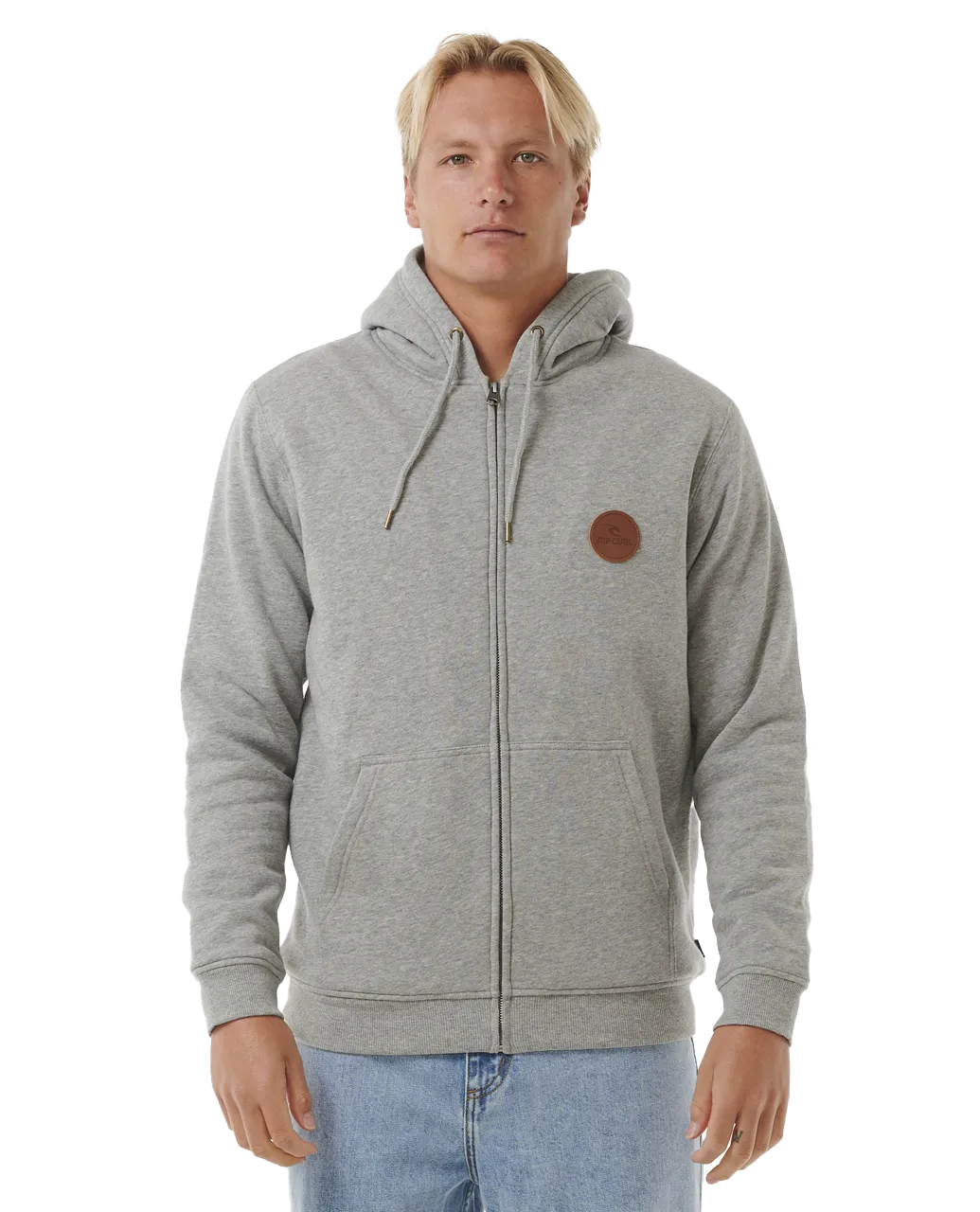 Icons Lines Zip Hoodie in Greym