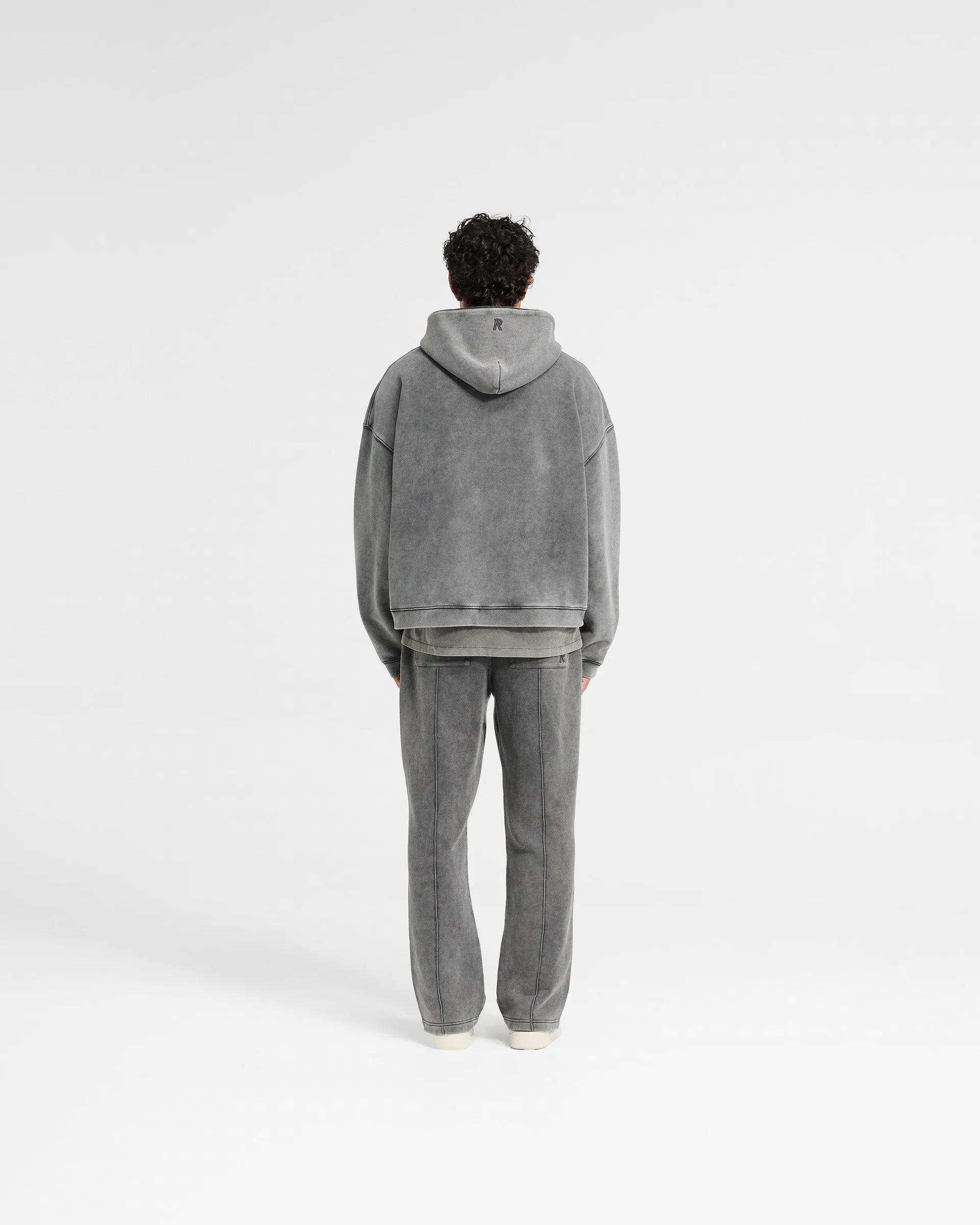 Initial Boxy Hoodie - Vintage Grey