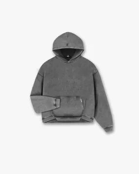 Initial Boxy Hoodie - Vintage Grey