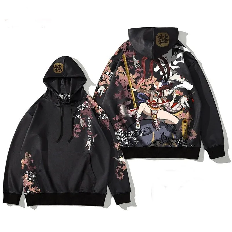 Japanese Hoodie Onna Bugeisha