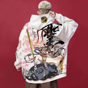 Japanese Hoodie Onna Bugeisha