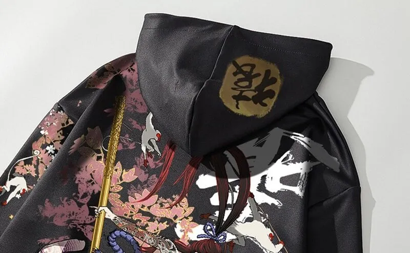 Japanese Hoodie Onna Bugeisha