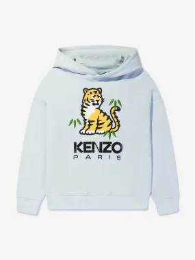 KENZO Boys Kotora Print Hoodie in Blue