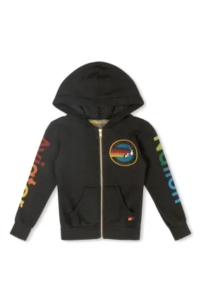 KID'S AVIATOR NATION ZIP HOODIE - BLACK