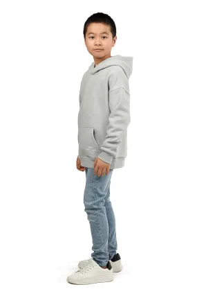 Kids Cooper hoodie in pearl grey