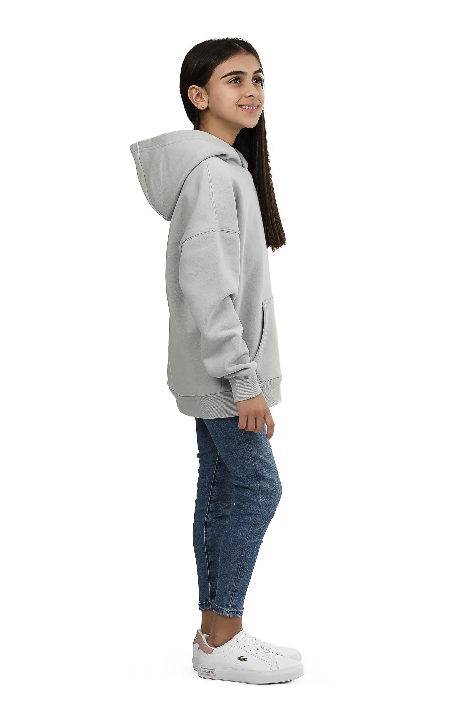 Kids Cooper hoodie in pearl grey