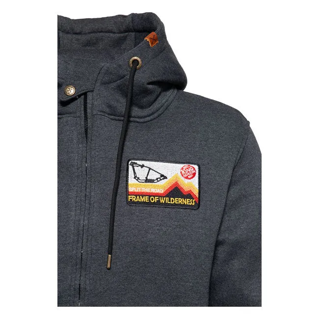 King Kerosin Frame Adventure Gear Hoodie Grey Melange