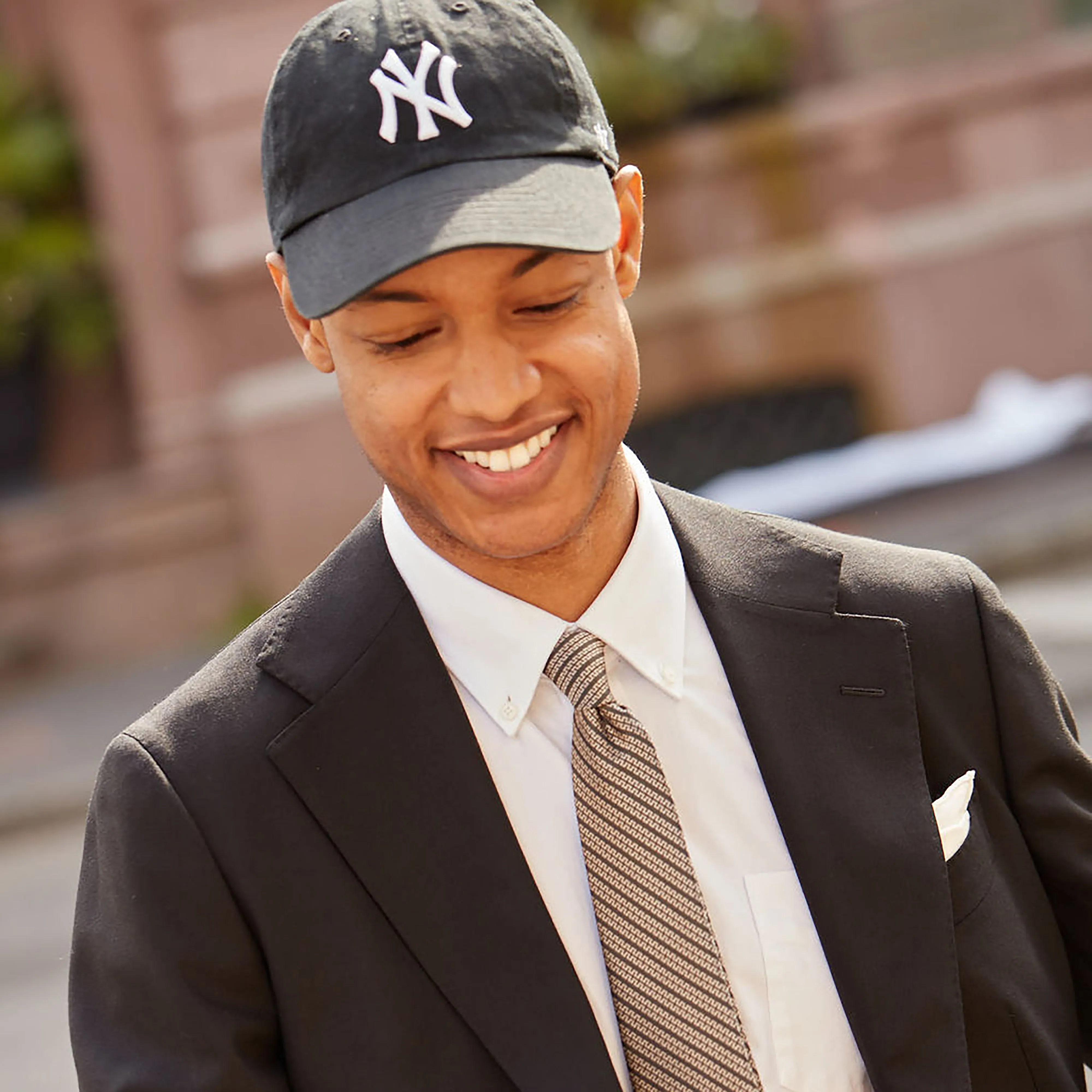 Ladder Stripe Olive Tie