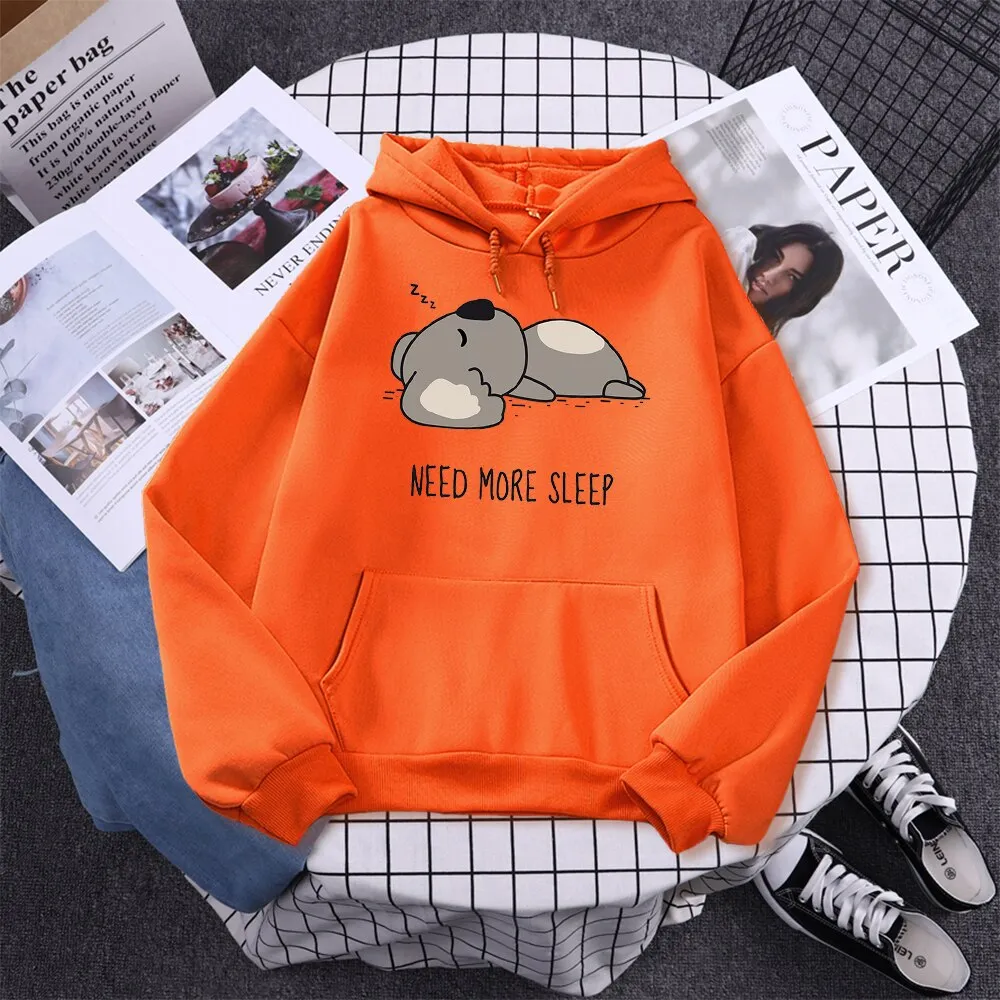 Lazy Koala Oversized Hoodie Sweatshirt