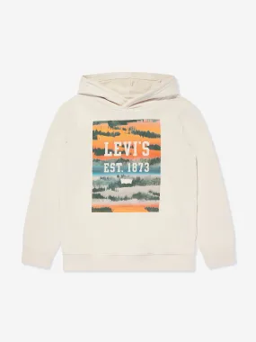 Levi's Boys Landscape Box Hoodie in Beige