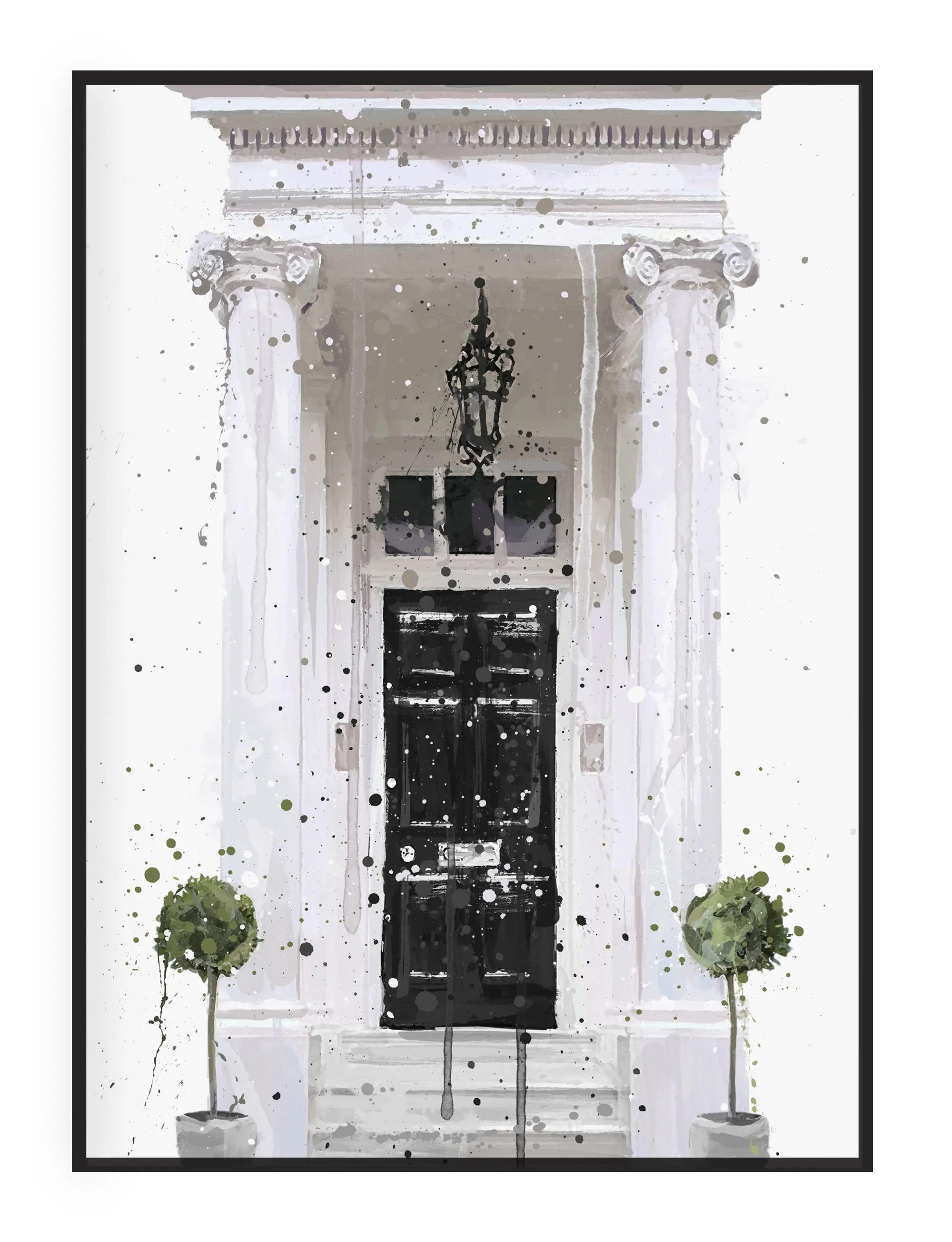 London Front Door Wall Art Print