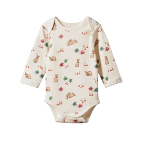 Long Sleeve Bodysuit | Country Bunny Print