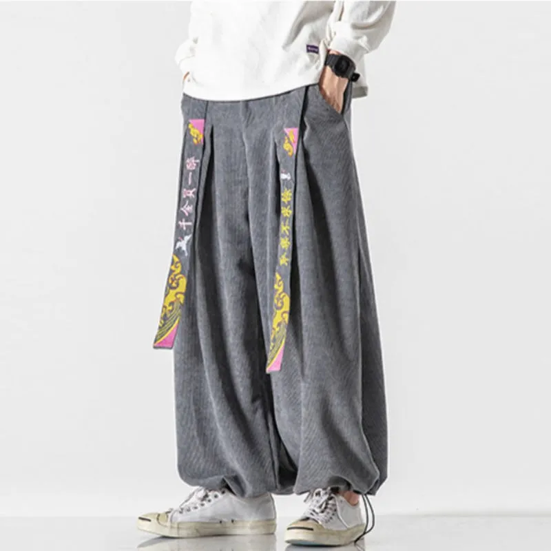 Loose Corduroy Casual Straight Pants