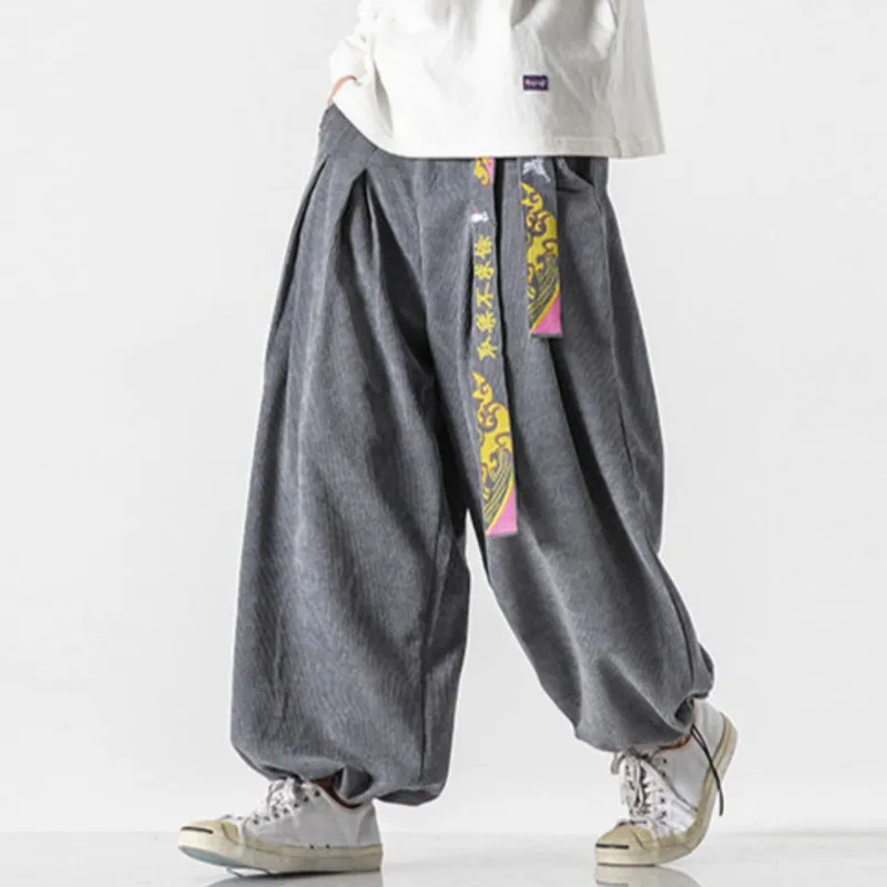 Loose Corduroy Casual Straight Pants