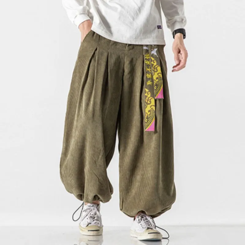 Loose Corduroy Casual Straight Pants