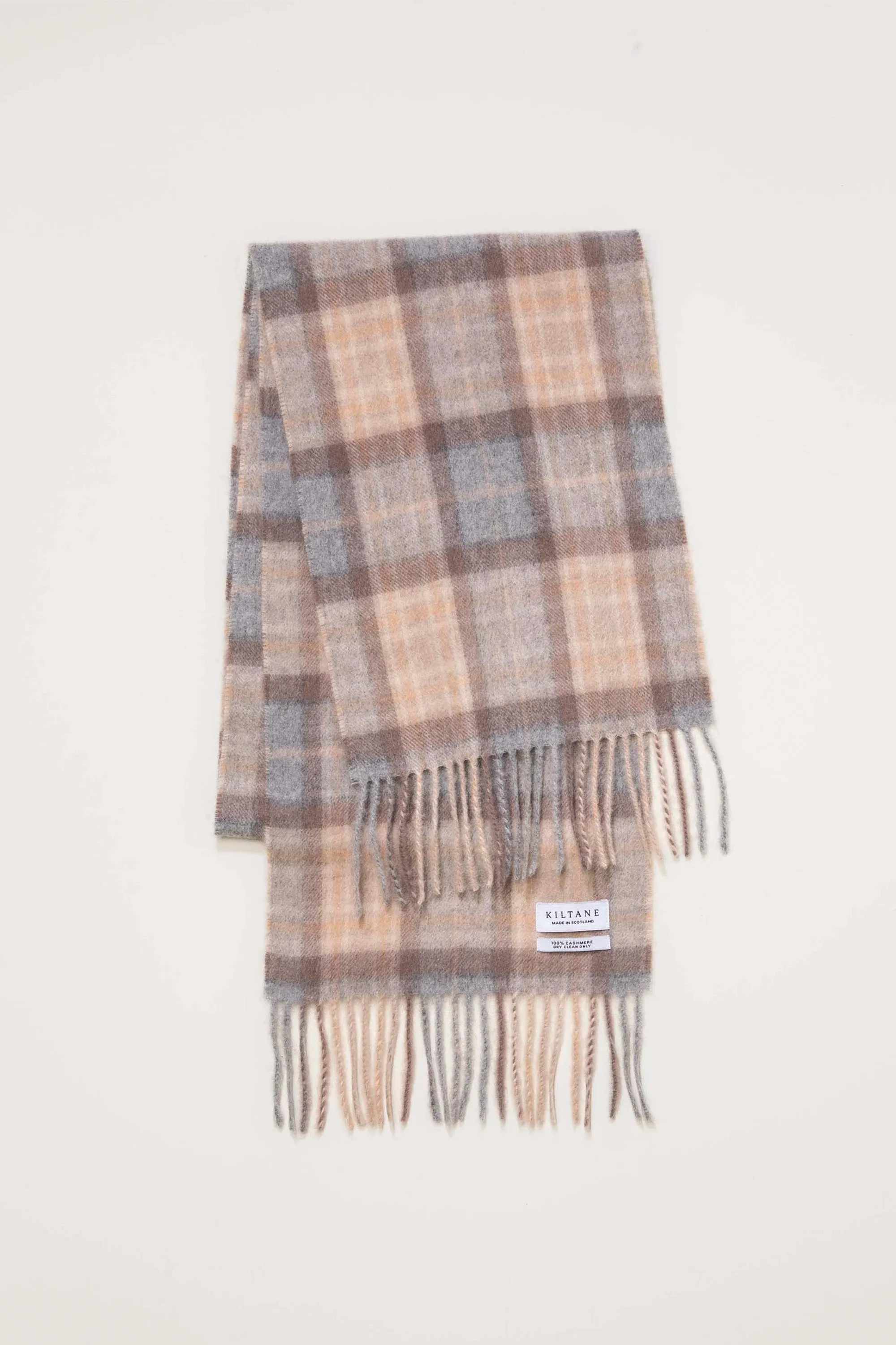 Made In Scotland Heritage Cashmere Scarf - Mackellar Natural