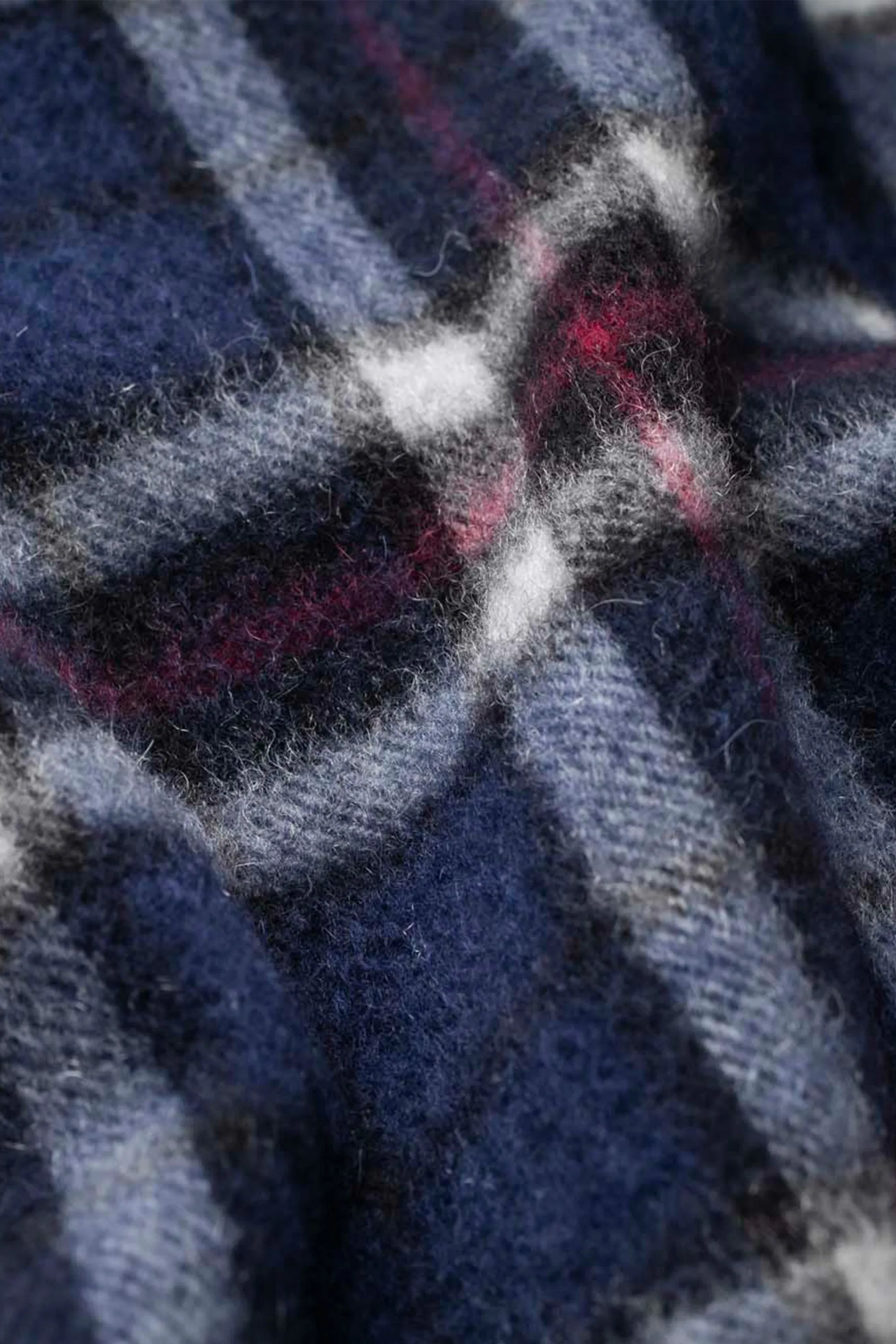 Made In Scotland Scotty Thompson Cashmere Scarf - Navy