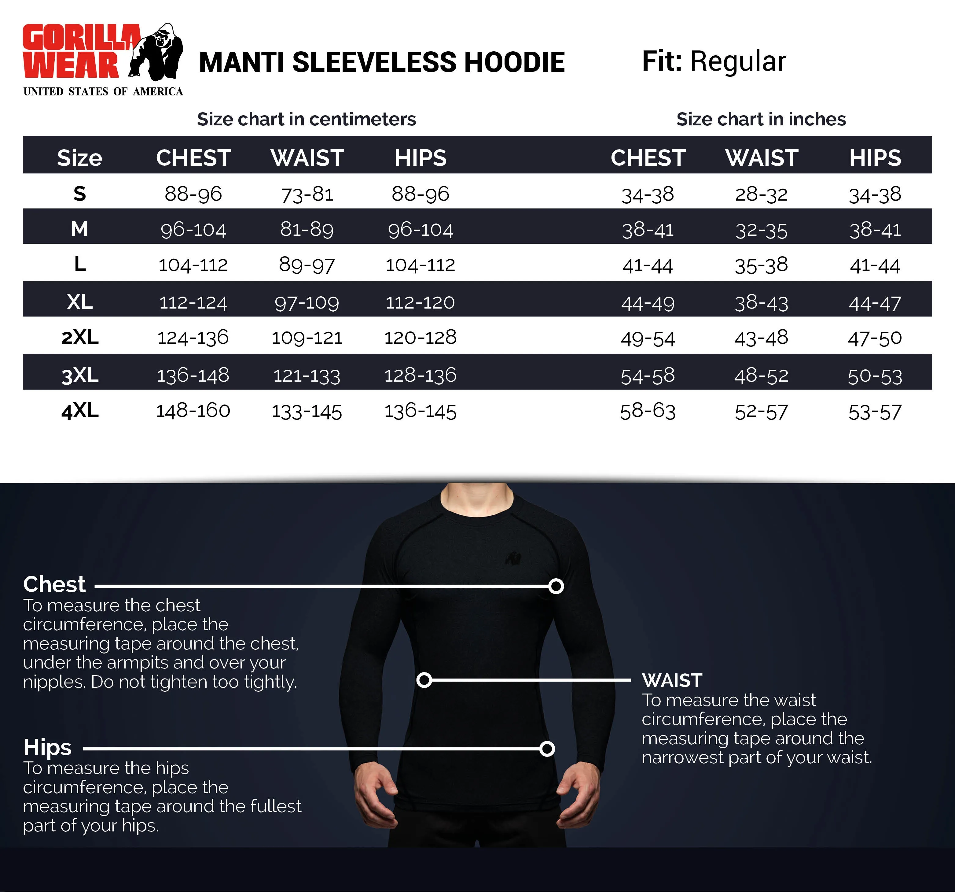 Manti Sleeveless Hoodie - Black