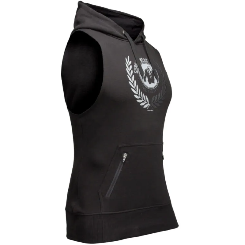 Manti Sleeveless Hoodie - Black