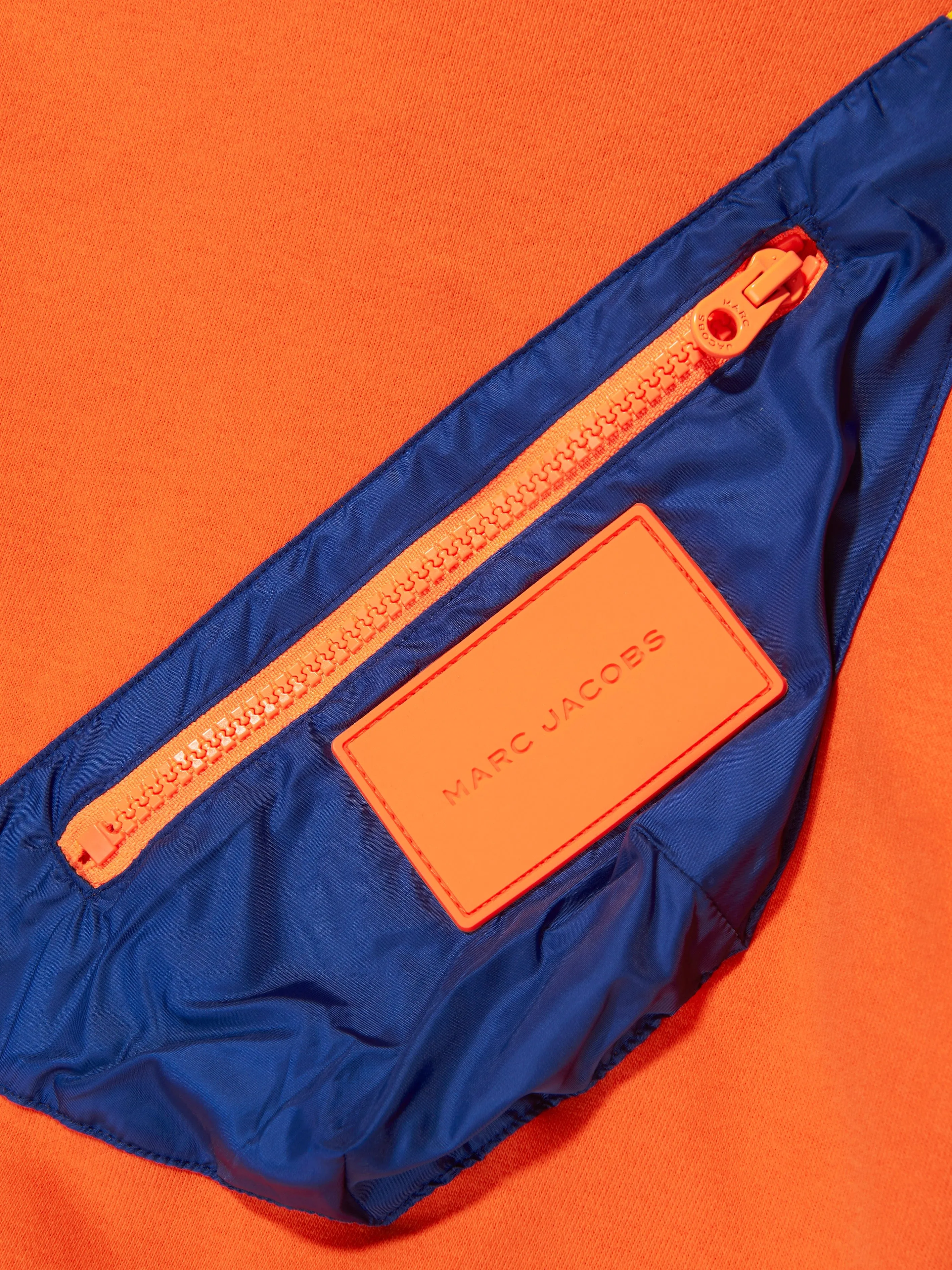 MARC JACOBS Boys Belt Bag Pocket Hoodie in Orange