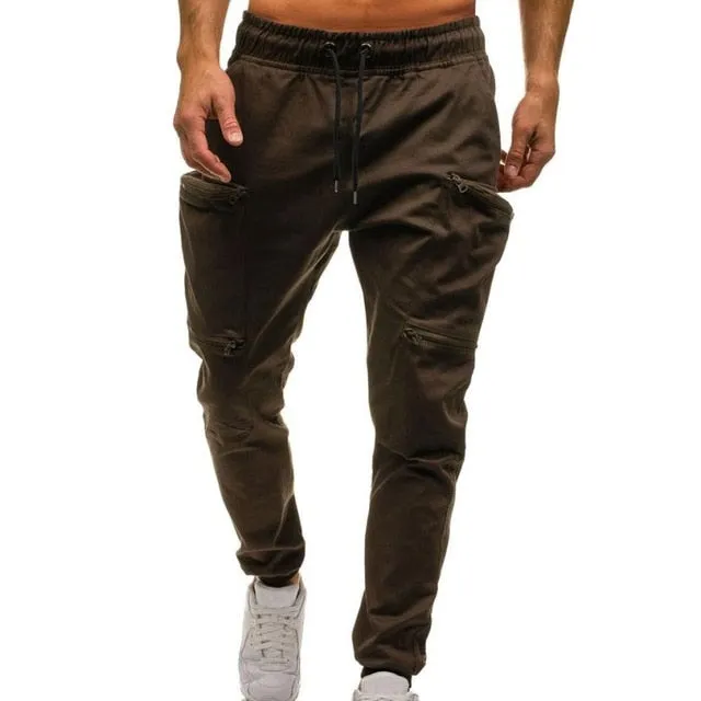 Men's Drawstring Classic Zipper Pockets Sport Sweatpants