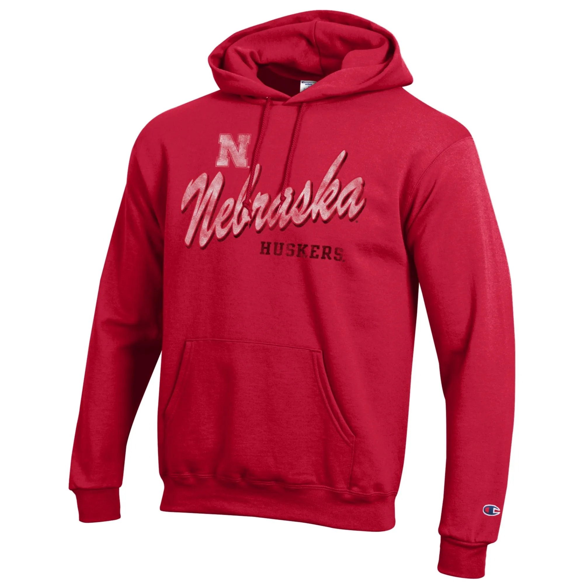 Men's Nebraska Huskers Vintage Powerblend Hoodie