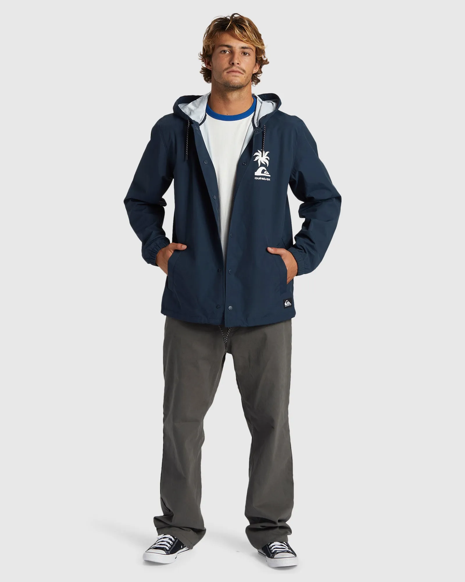 Mens Rain Cloud Hooded Track Jacket