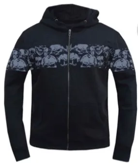 Men's Reflective Skull Hoodie