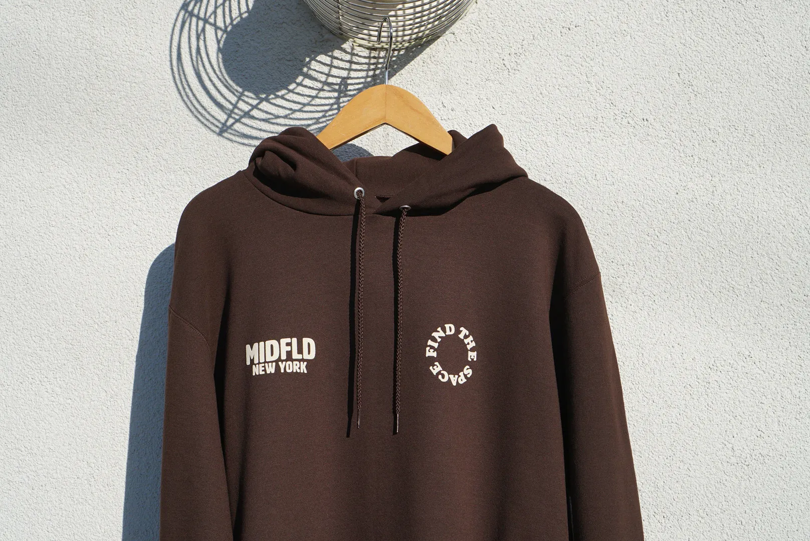 MIDFLD Champion™ Find the Space Double Logo Hoodie - Chocolate Brown