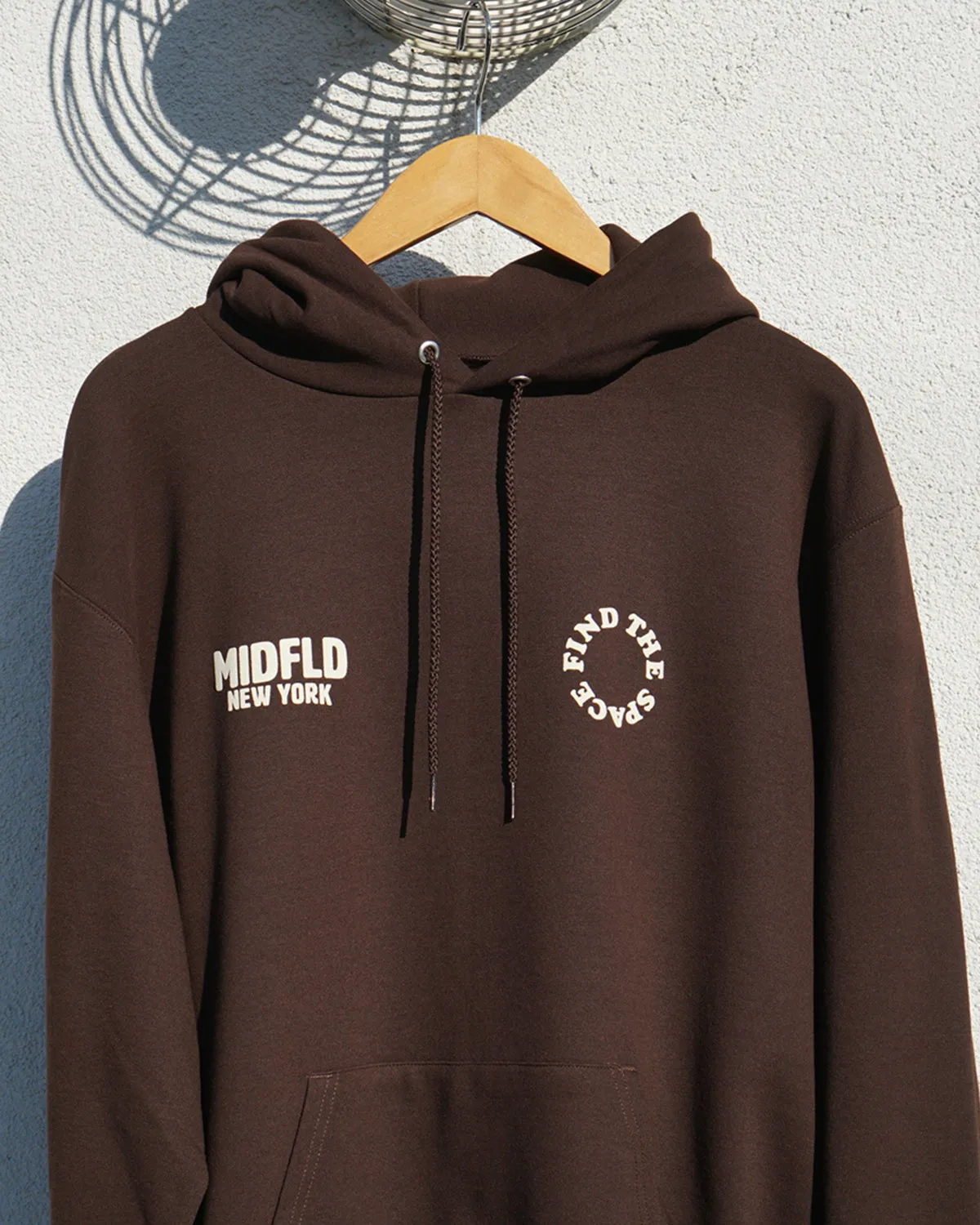 MIDFLD Champion™ Find the Space Double Logo Hoodie - Chocolate Brown